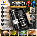 3 In 1 Vacuum Thermal Flask With Cup Set (Random Color)