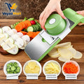 5-in-1 Manual Vegetable Slicer & Chopper for Kitchen