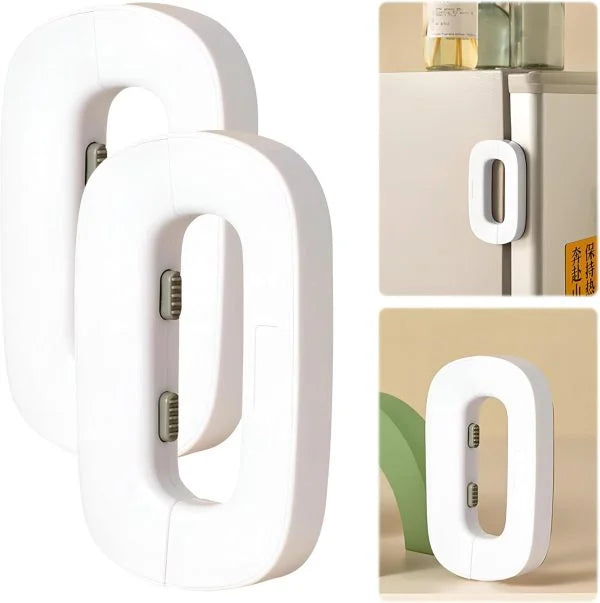 Child Safety Refrigerator Lock, Refrigerator Door Lock, Self Adhesive Freezer Door, Refrigerator Door, Double Safety Button, Home Safe Design, Child Proof Refrigerator Door Lock Multicolor