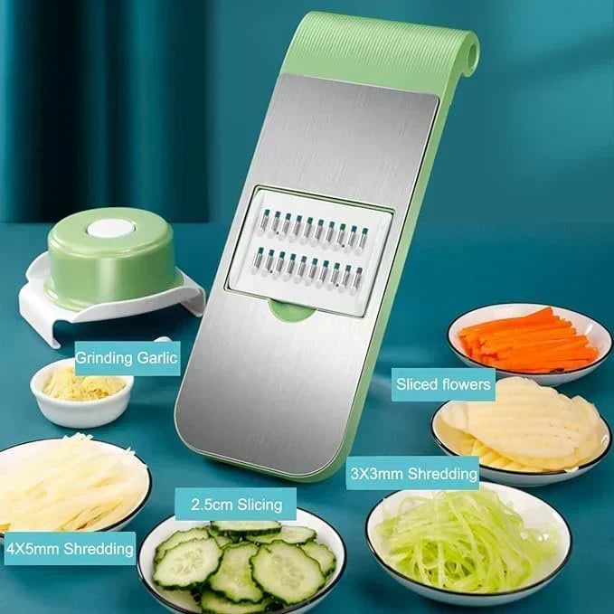 5-in-1 Manual Vegetable Slicer & Chopper for Kitchen